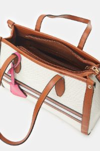 Women Beige Canvas Tote Bag sold by Redtag