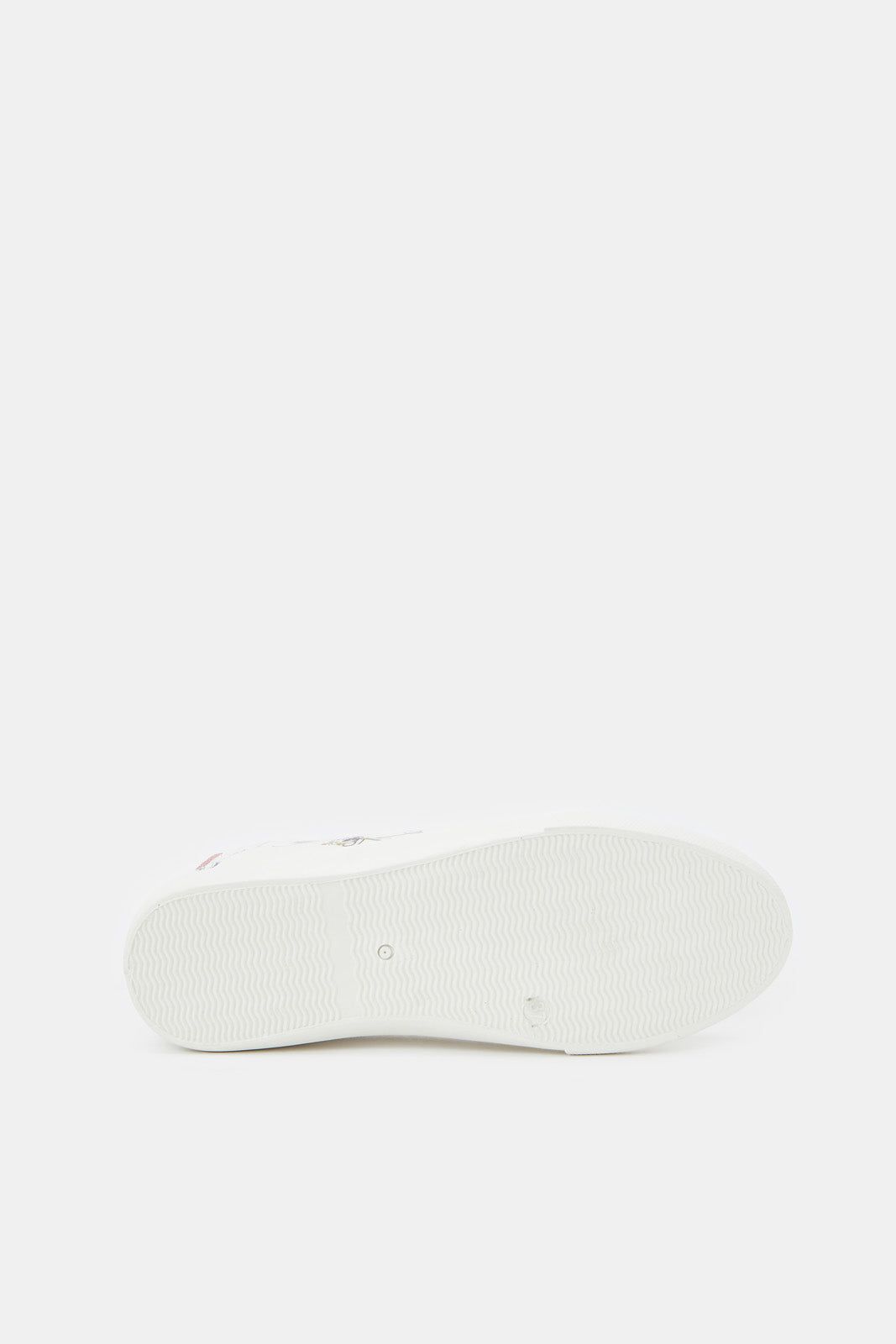 Women White Lace Up With Flower Print sold by Redtag product image thumbnail 5