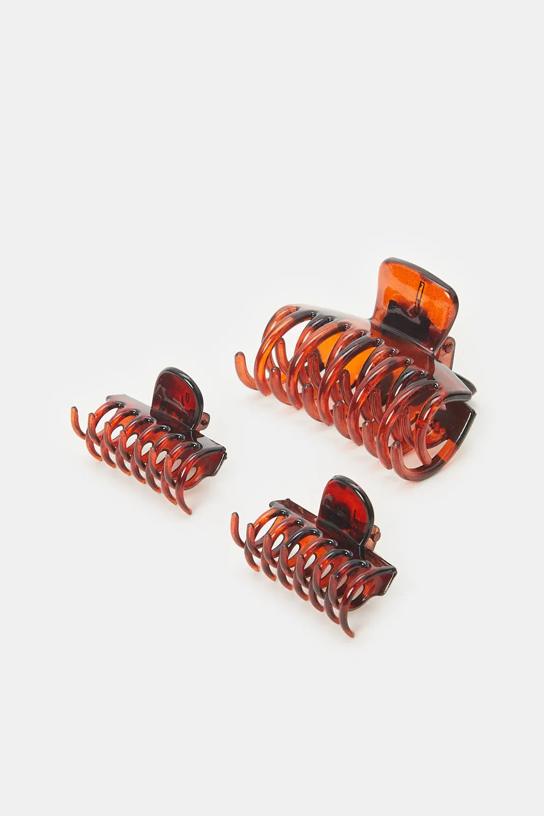 Women Brown Hair Clip Set (Pack of 3) sold by Redtag