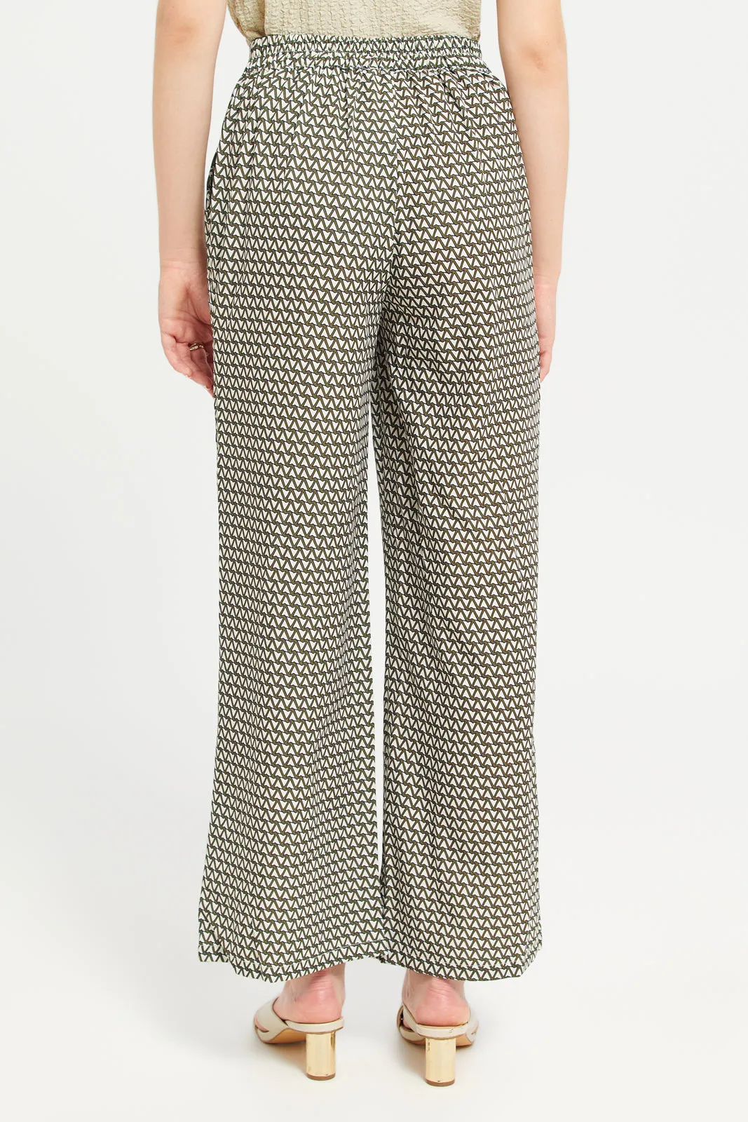 Women Assorted Geometric Print Wide Leg Trouser sold by Redtag product image thumbnail 3