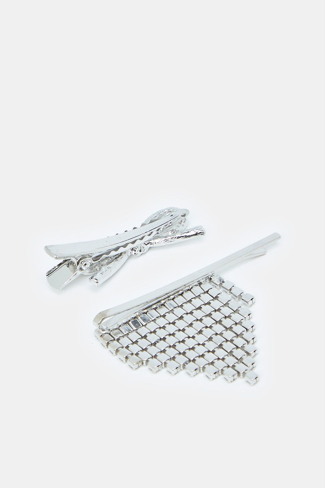 Women Silver Hair Clip Set (Pack of 2) sold by Redtag product image thumbnail 2