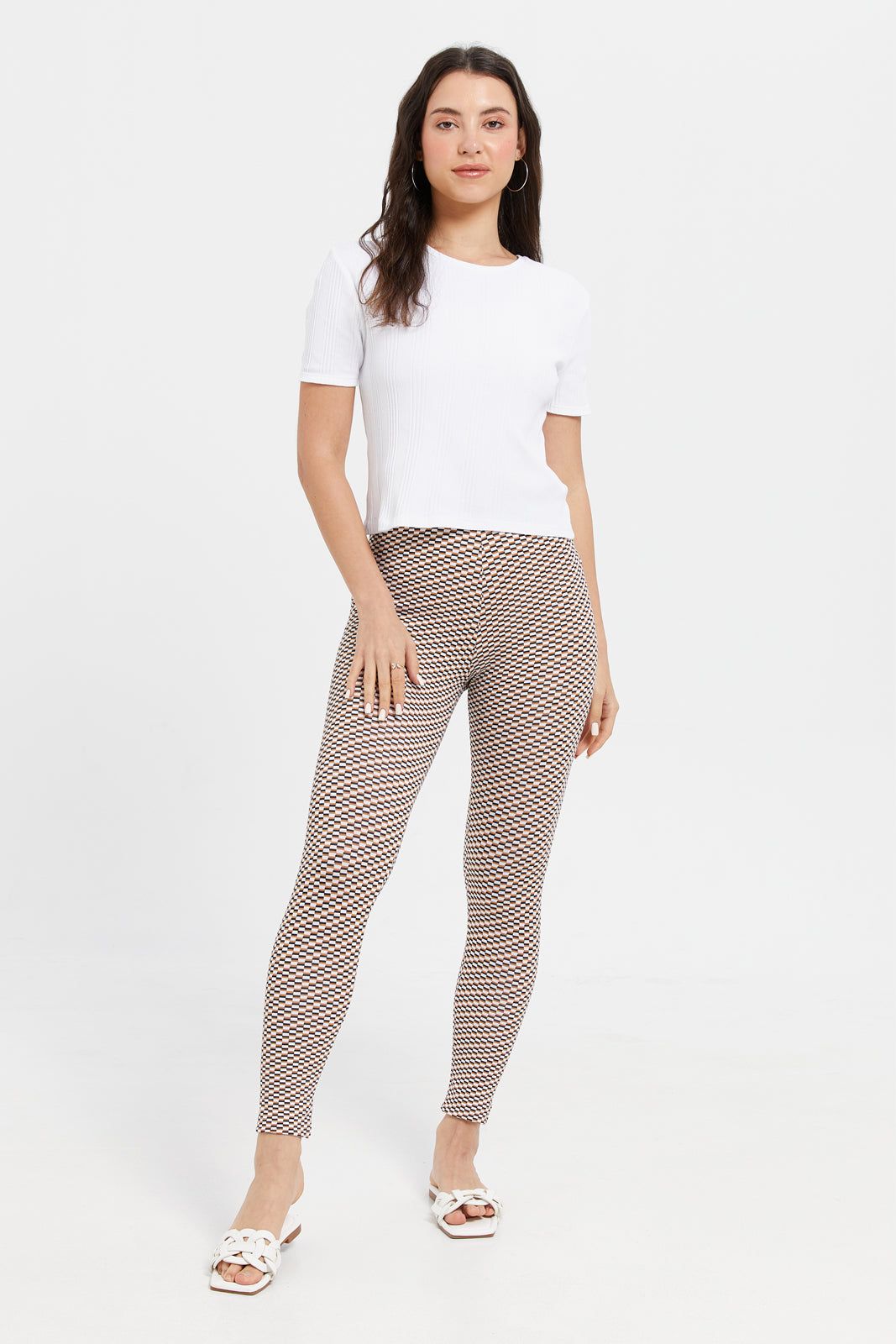 Women Multicolour Printed Leggings sold by Redtag product image thumbnail 2