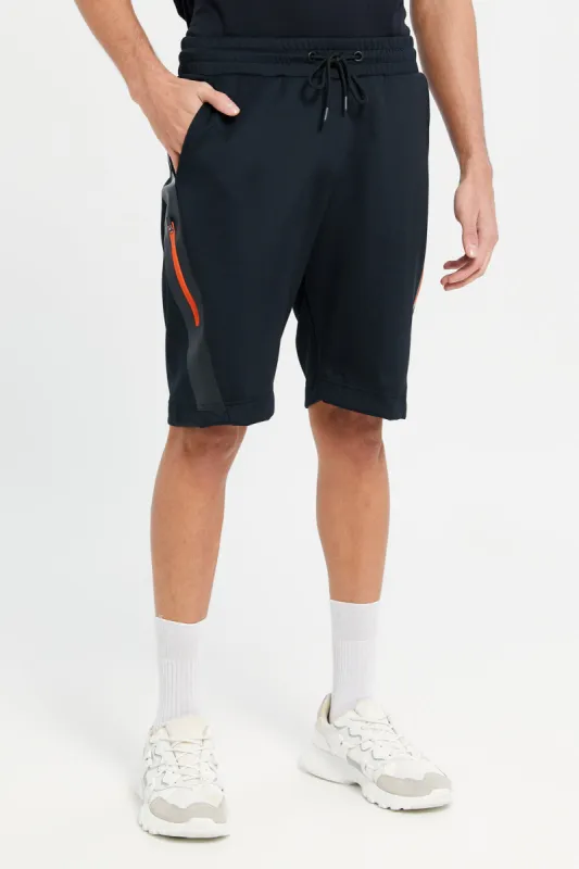 Men Black Slim Fit  Active Shorts sold by Redtag