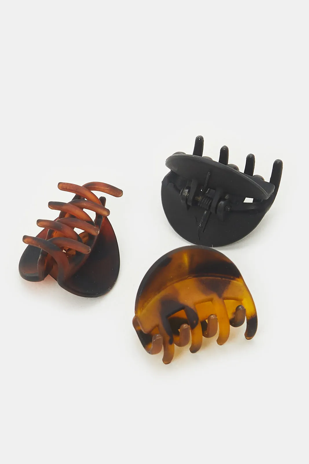 Women Black And Brown Hair Clip Set (12 Piece) sold by Redtag product image thumbnail 3