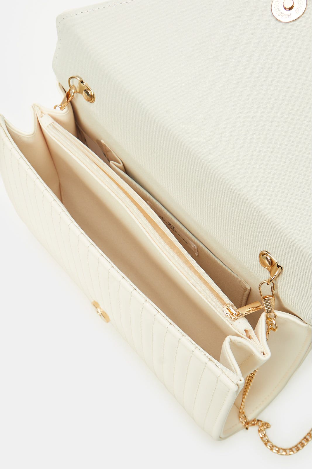 Women Beige Embellished Envelope Bag sold by Redtag product image thumbnail 4