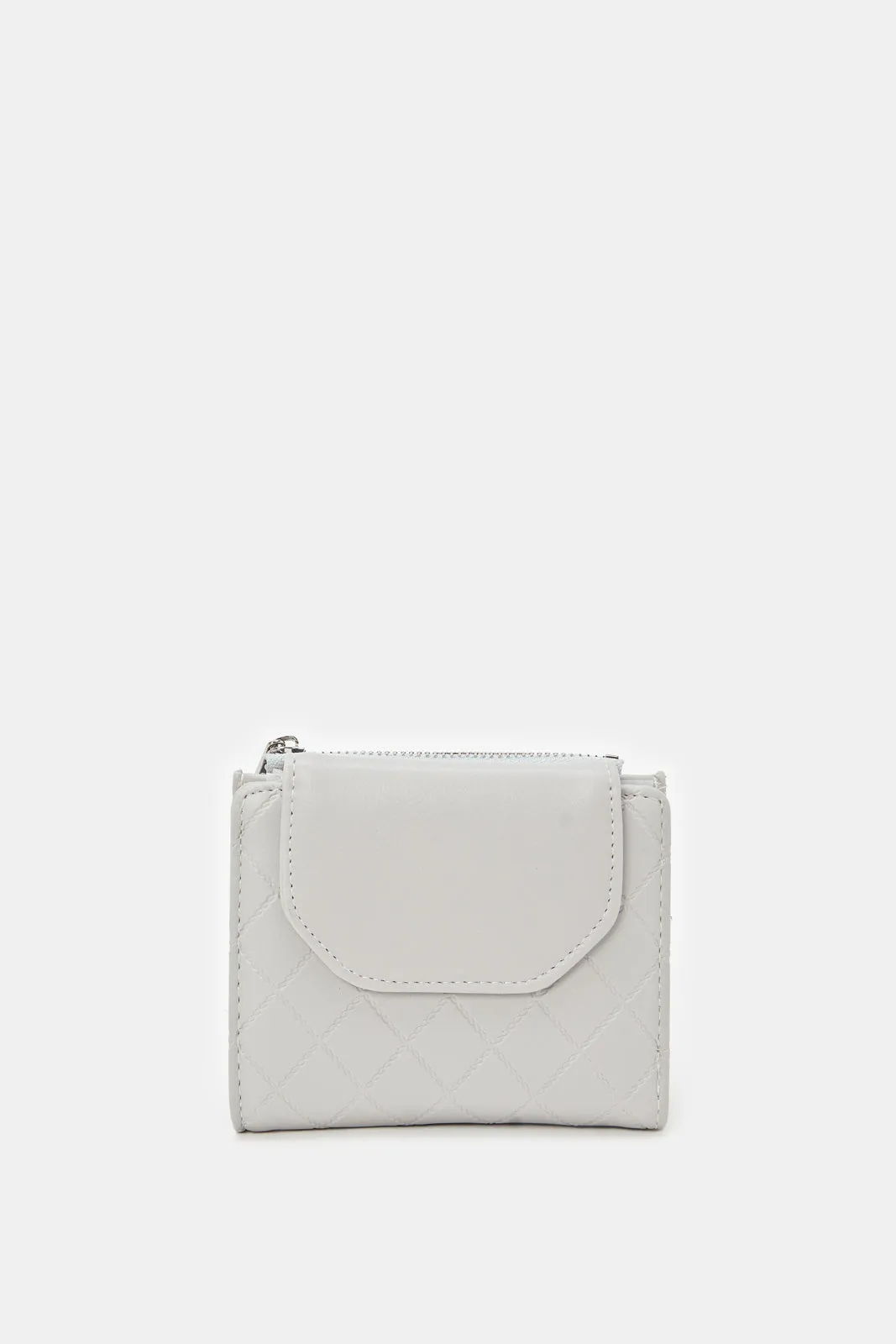 Women Grey Solid Wallet sold by Redtag