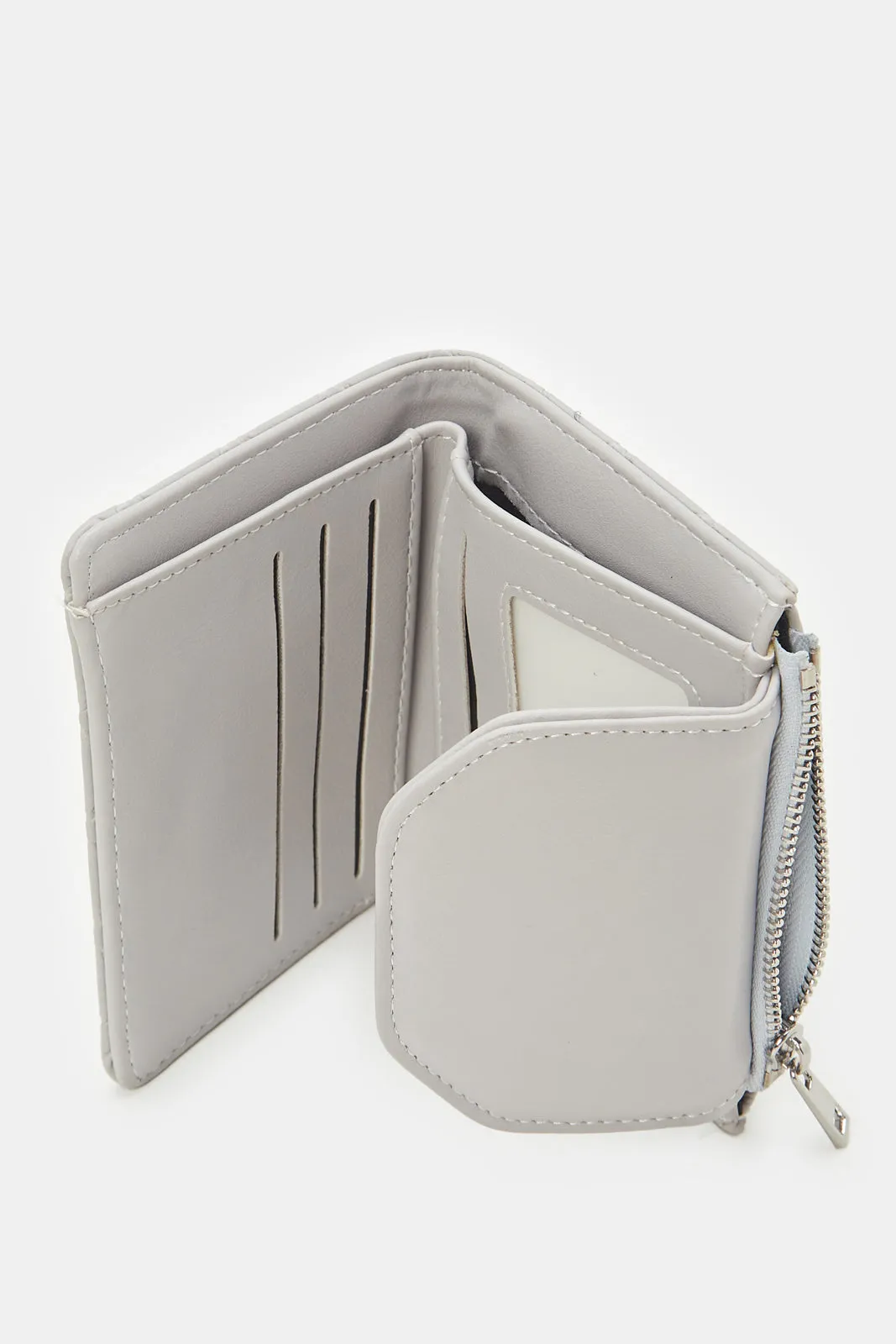 Women Grey Solid Wallet sold by Redtag product image thumbnail 2