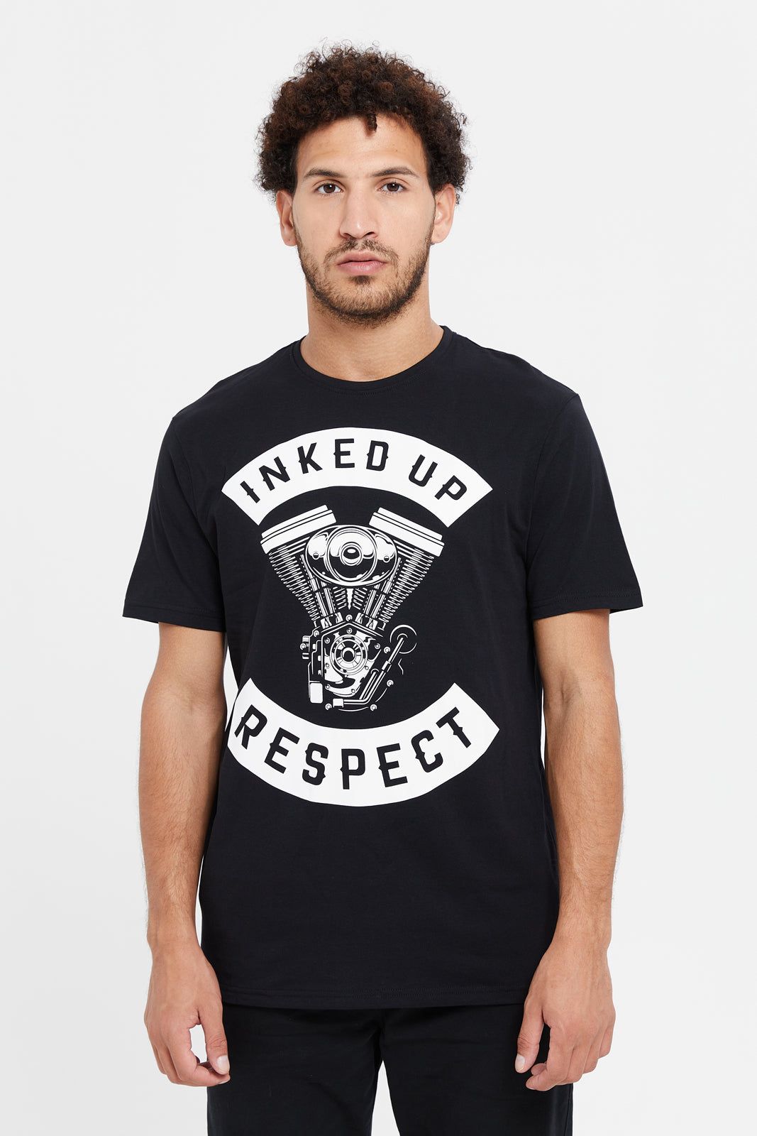 Men Black Graphic T-Shirt sold by Redtag