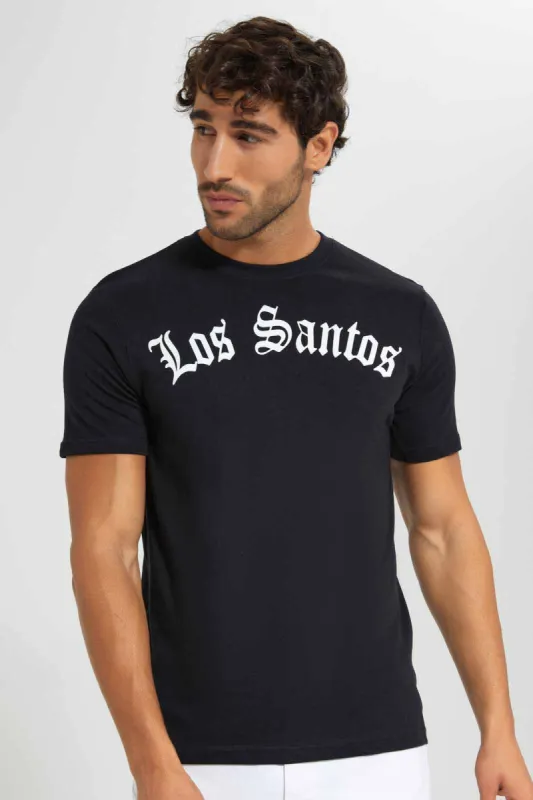 Black Graphic T-Shirt sold by Redtag