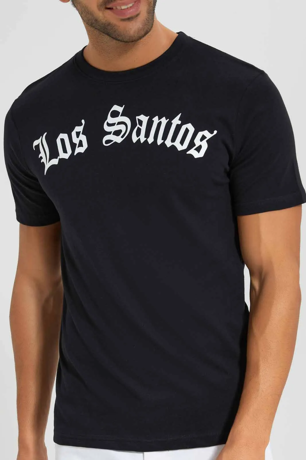 Black Graphic T-Shirt sold by Redtag product image thumbnail 2