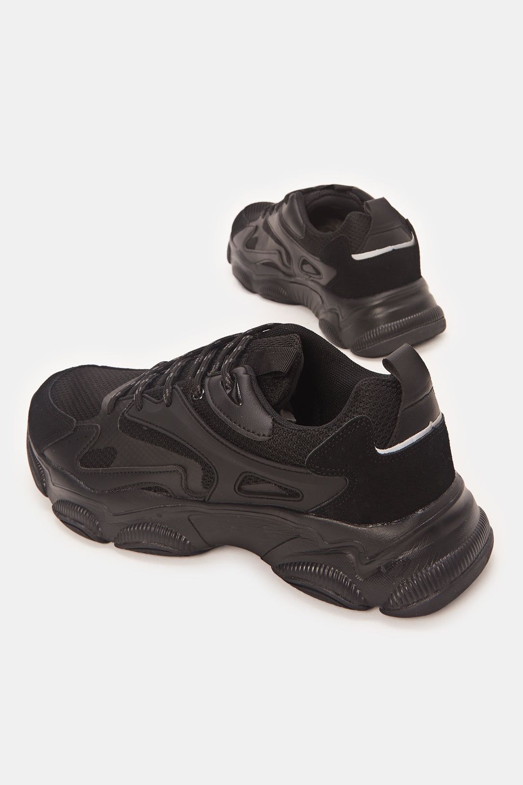 Men Black Material Block Chunky Trainers sold by Redtag product image thumbnail 4