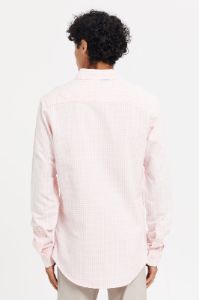 Men Pink Checkered Oxford Shirt sold by Redtag