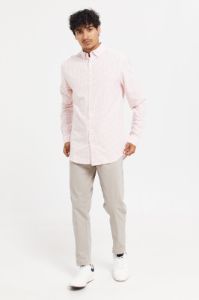 Men Pink Checkered Oxford Shirt sold by Redtag