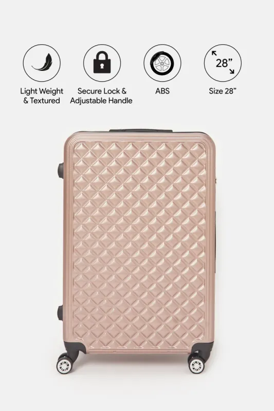 Pink Textured Trolley Luggage (28Inch) sold by Redtag