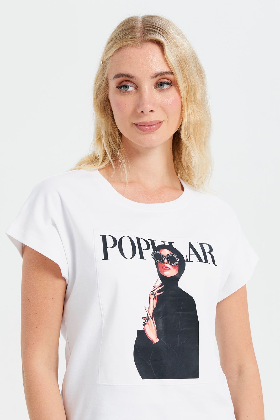 Women White Printed T-Shirt sold by Redtag product image thumbnail 4