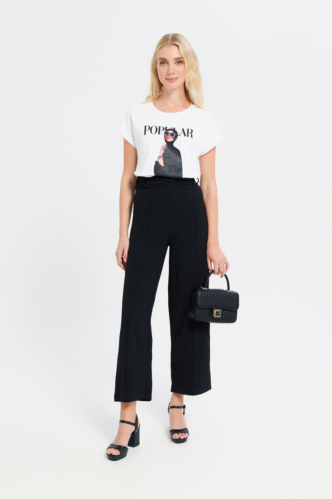 Women White Printed T-Shirt sold by Redtag product image thumbnail 2