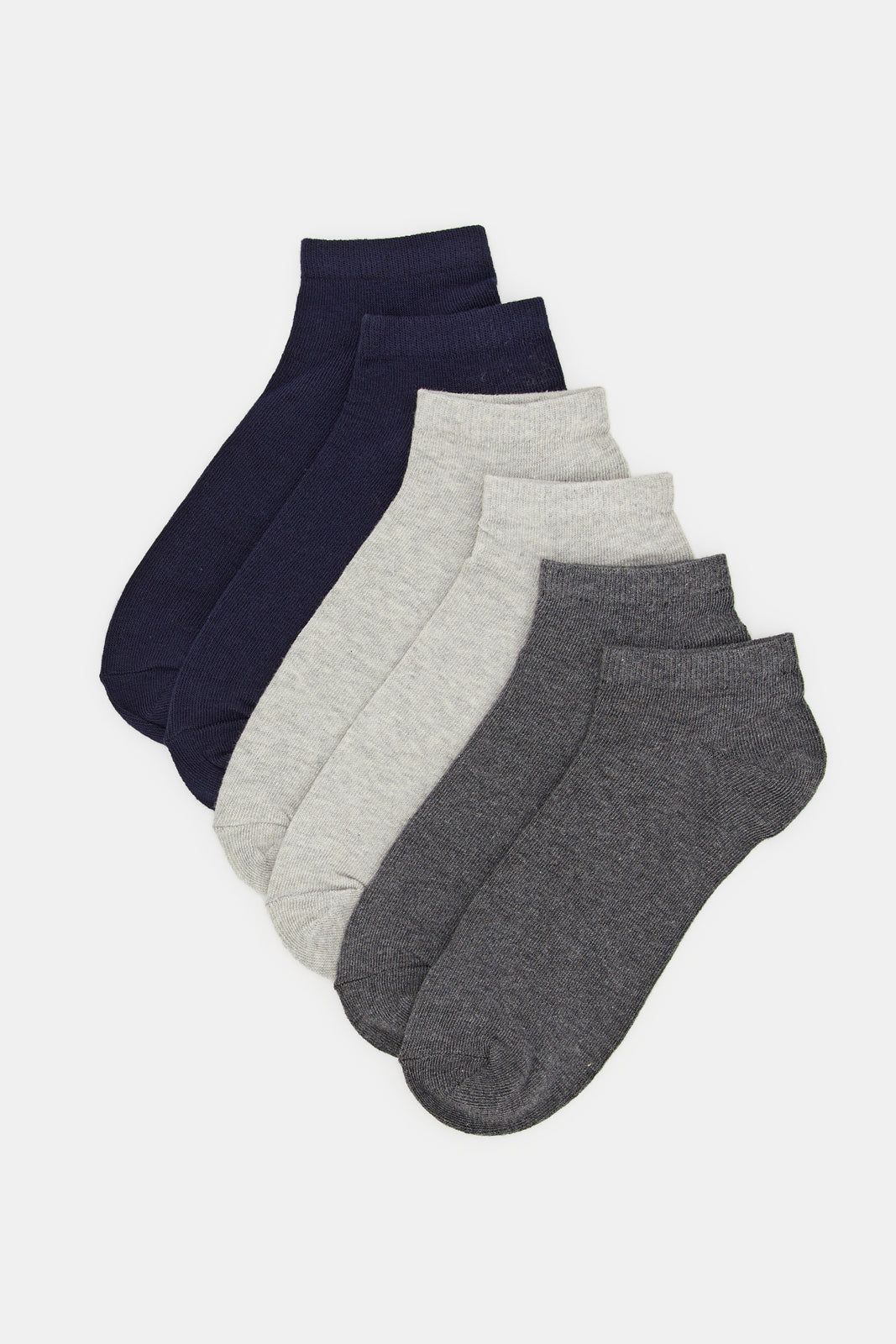 Men Assorted Plain Ankle Socks Set (Pack Of 3) sold by Redtag