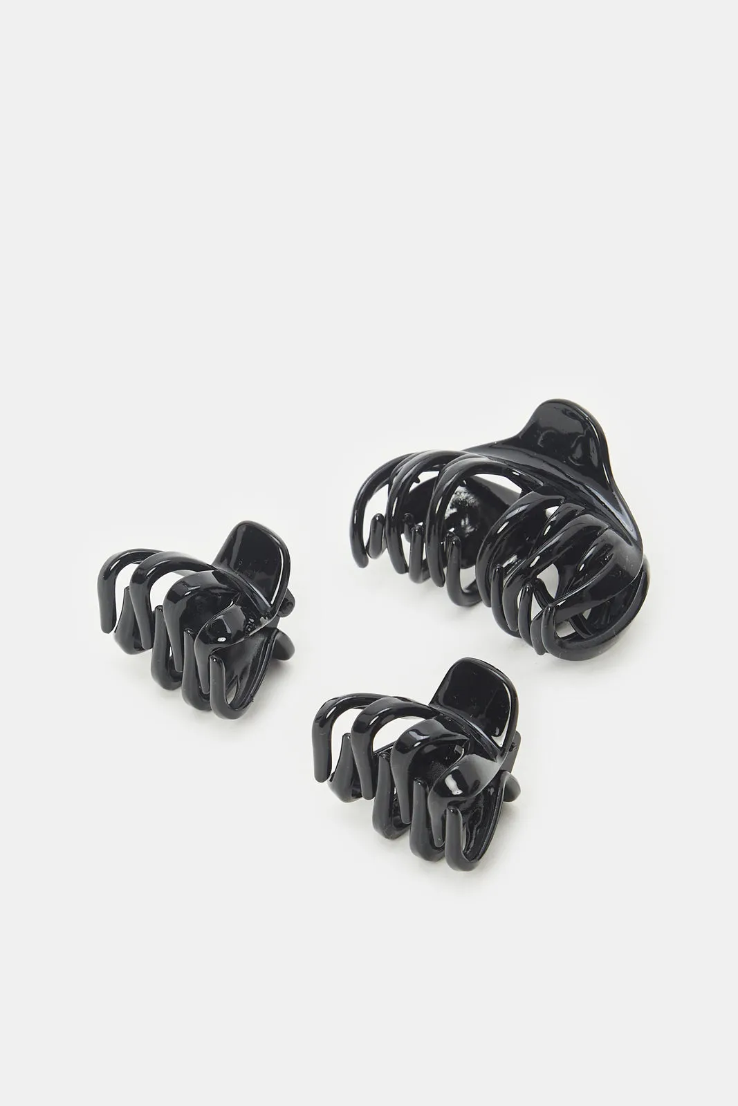 Women Black Hair Clip Set (Pack of 3) sold by Redtag