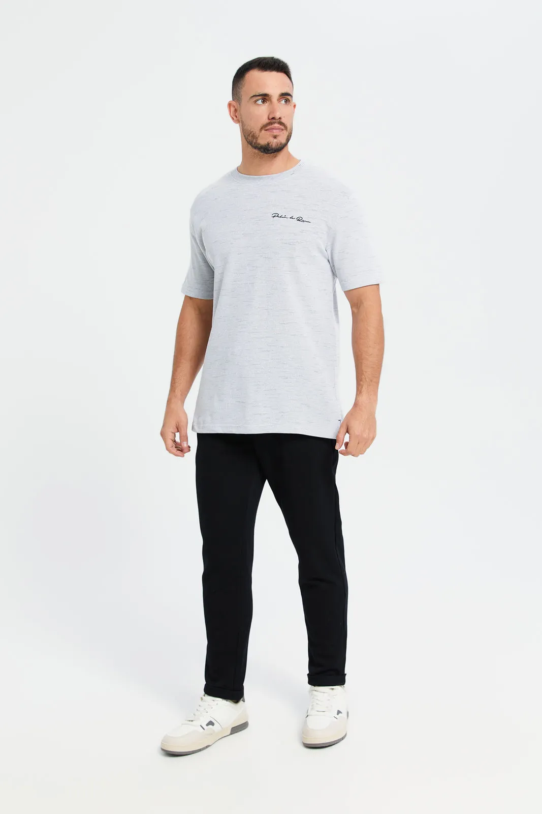 Men Black Elasticated Waistband Active Trousers sold by Redtag product image thumbnail 2