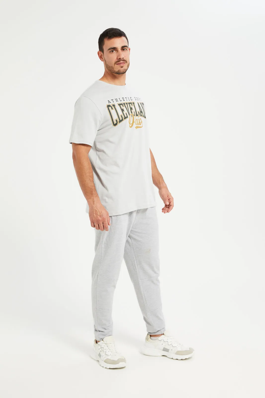 Men Grey Jogger Pants sold by Redtag product image thumbnail 2