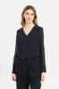 Women Black Button Front Waistcoat sold by Redtag