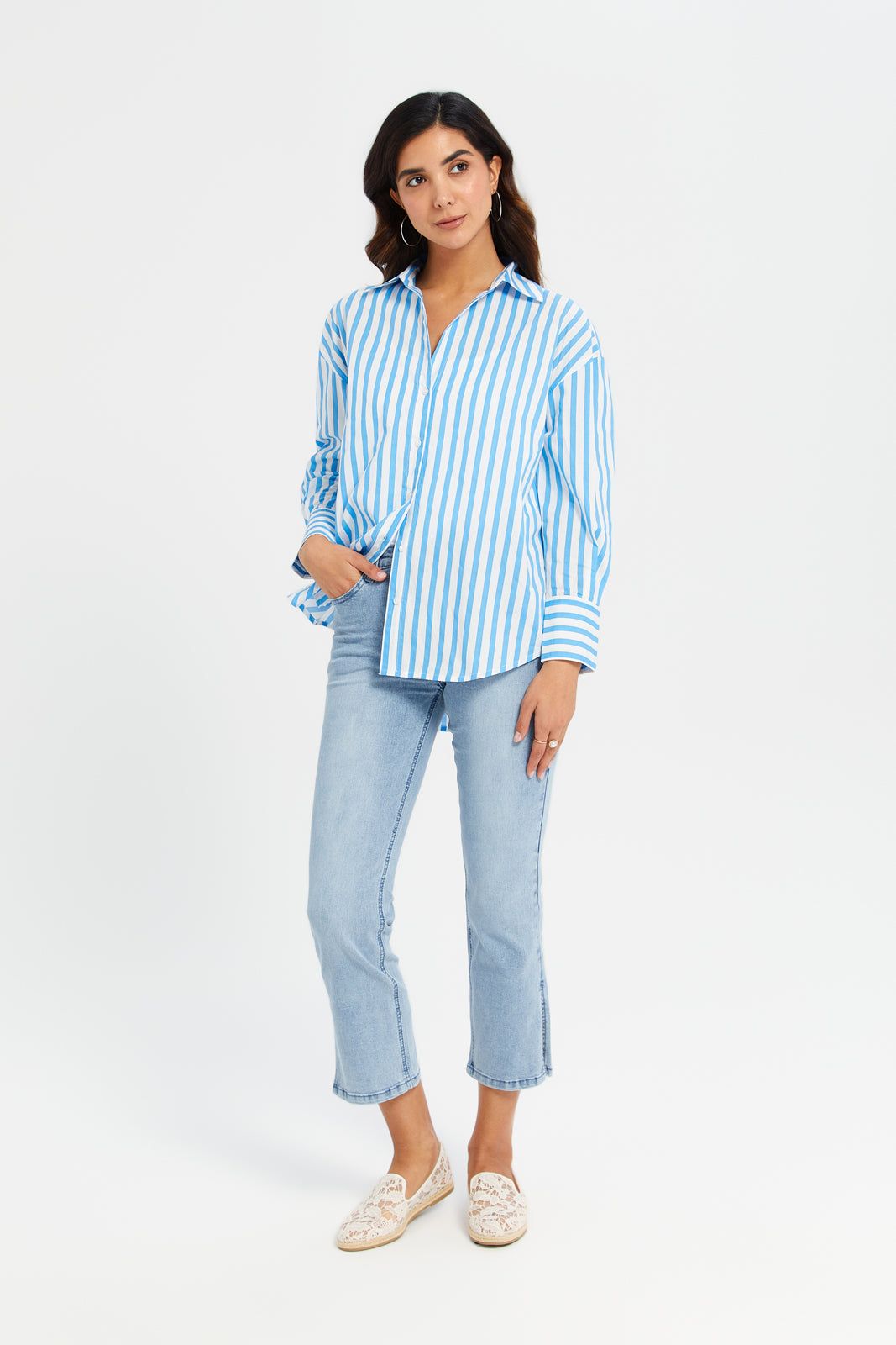 Women Blue Straight Fit Jeans sold by Redtag product image thumbnail 2