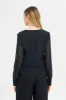 Women Black Button Front Waistcoat sold by Redtag