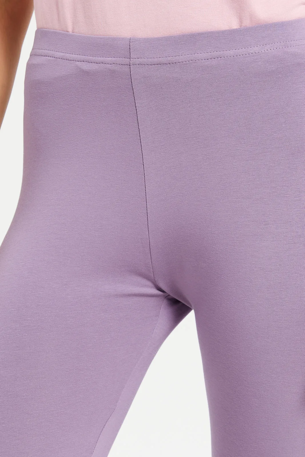 Women Lilac Long Leggings sold by Redtag product image thumbnail 4