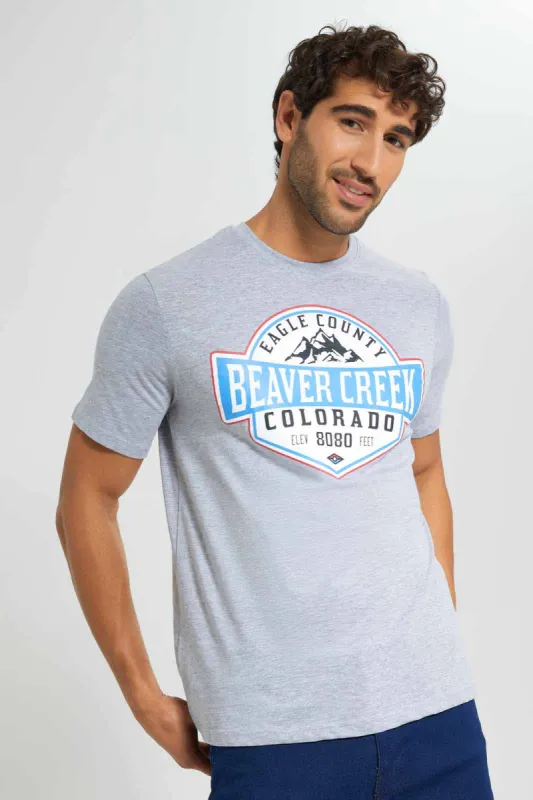 Grey Graphic T-Shirt sold by Redtag