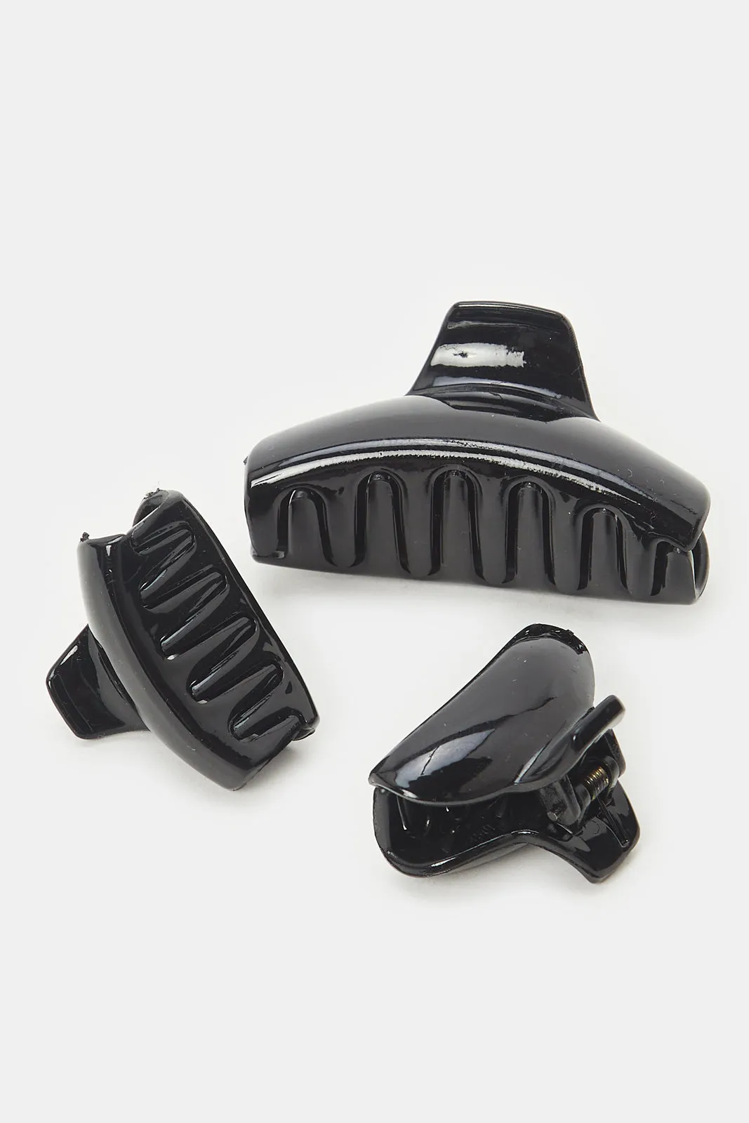 Women Black Hair Clip Set (Pack of 3) sold by Redtag product image thumbnail 3