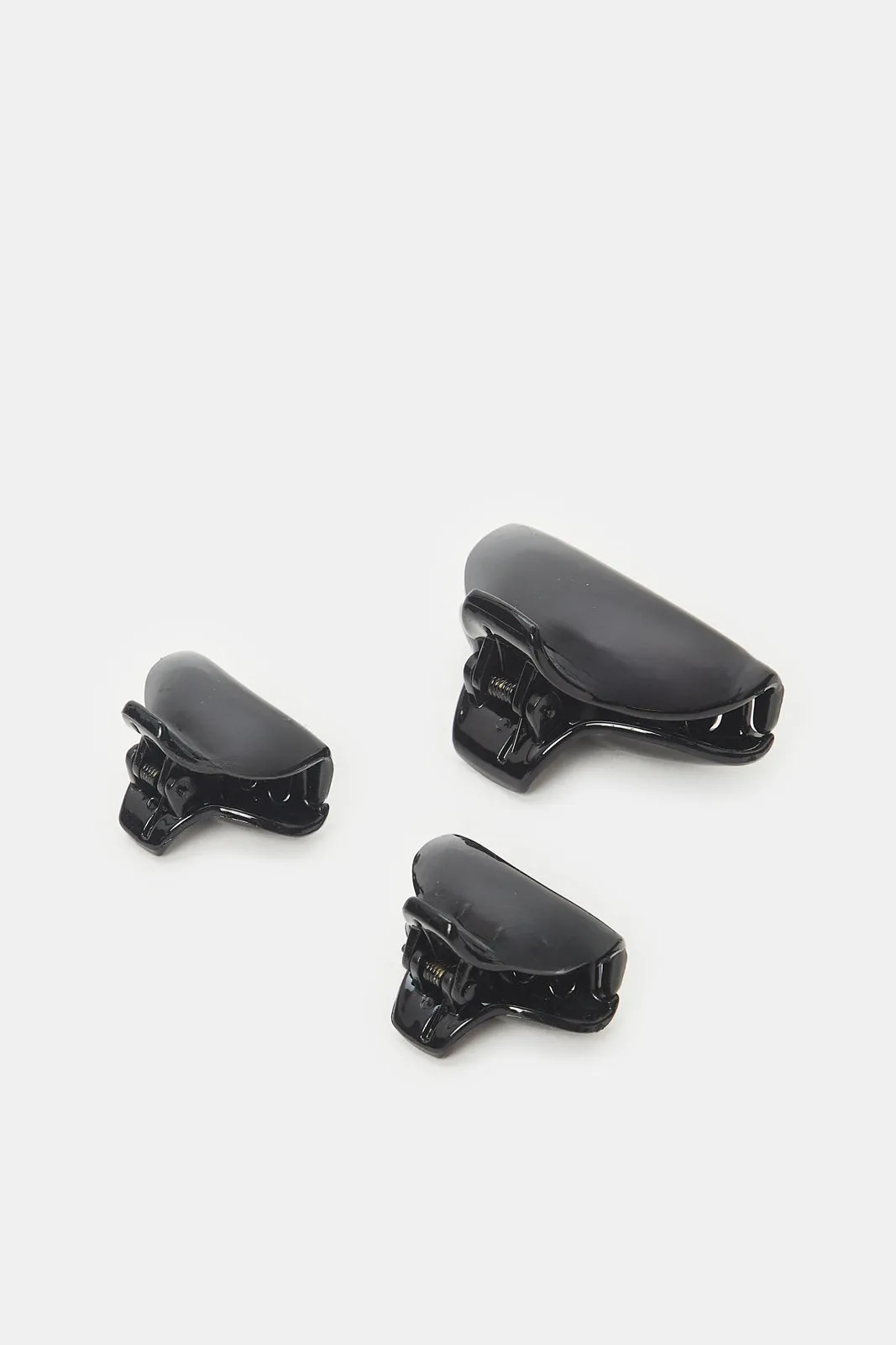 Women Black Hair Clip Set (Pack of 3) sold by Redtag product image thumbnail 2