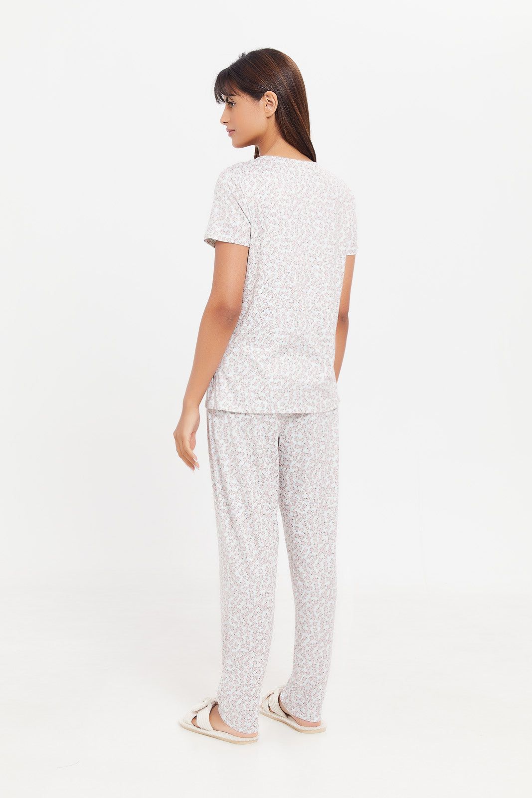 Women grey Printed Pyjama Set (2 Piece) sold by Redtag product image thumbnail 4