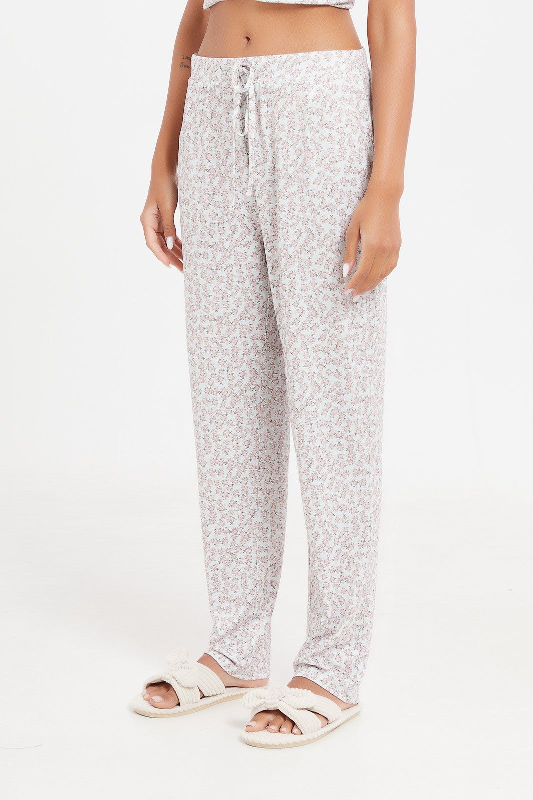 Women grey Printed Pyjama Set (2 Piece) sold by Redtag product image thumbnail 3