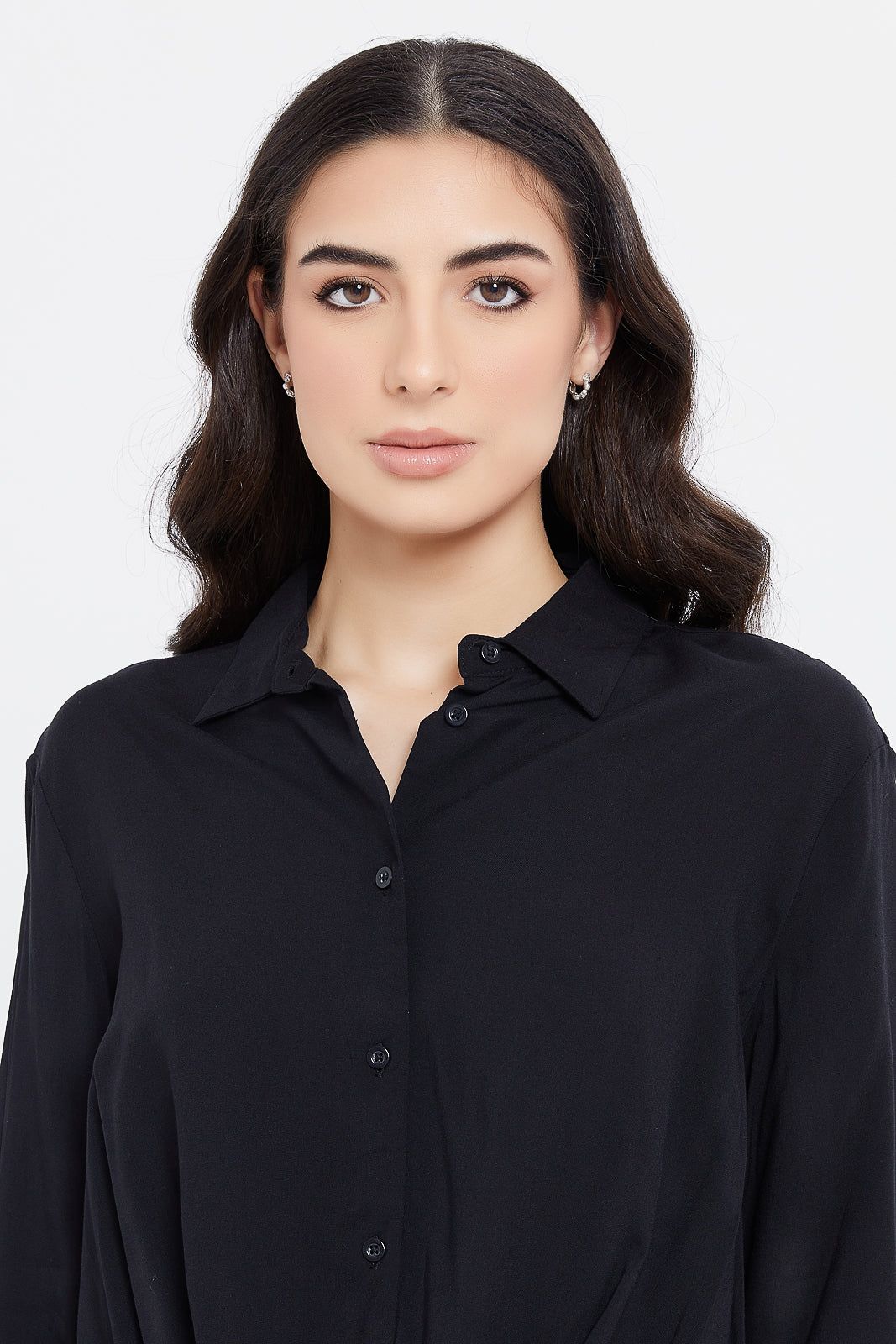 Women Black Wrap Shirt sold by Redtag product image thumbnail 4