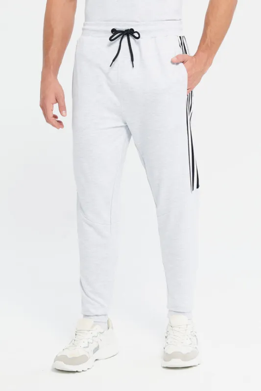 Men Grey Pique Cord Active Pants sold by Redtag