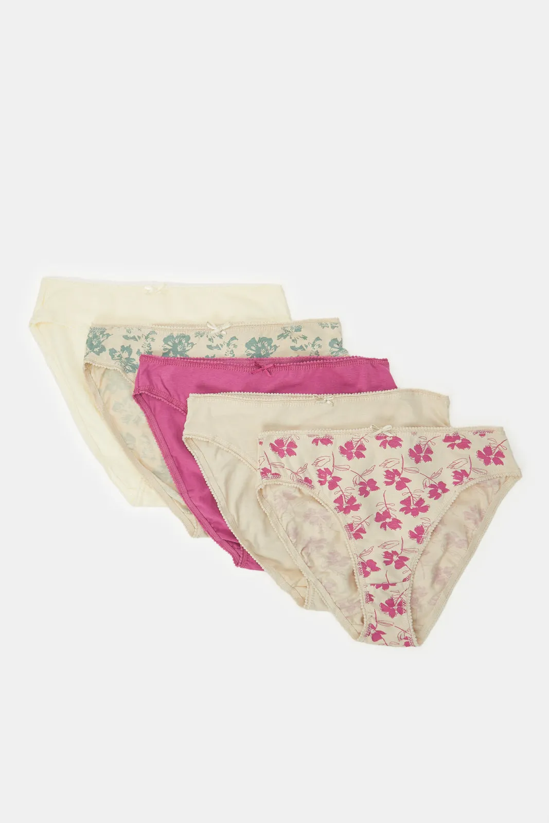 Women Assorted Hi-Leg Brief Pack (Pack of 5) sold by Redtag product image thumbnail 3