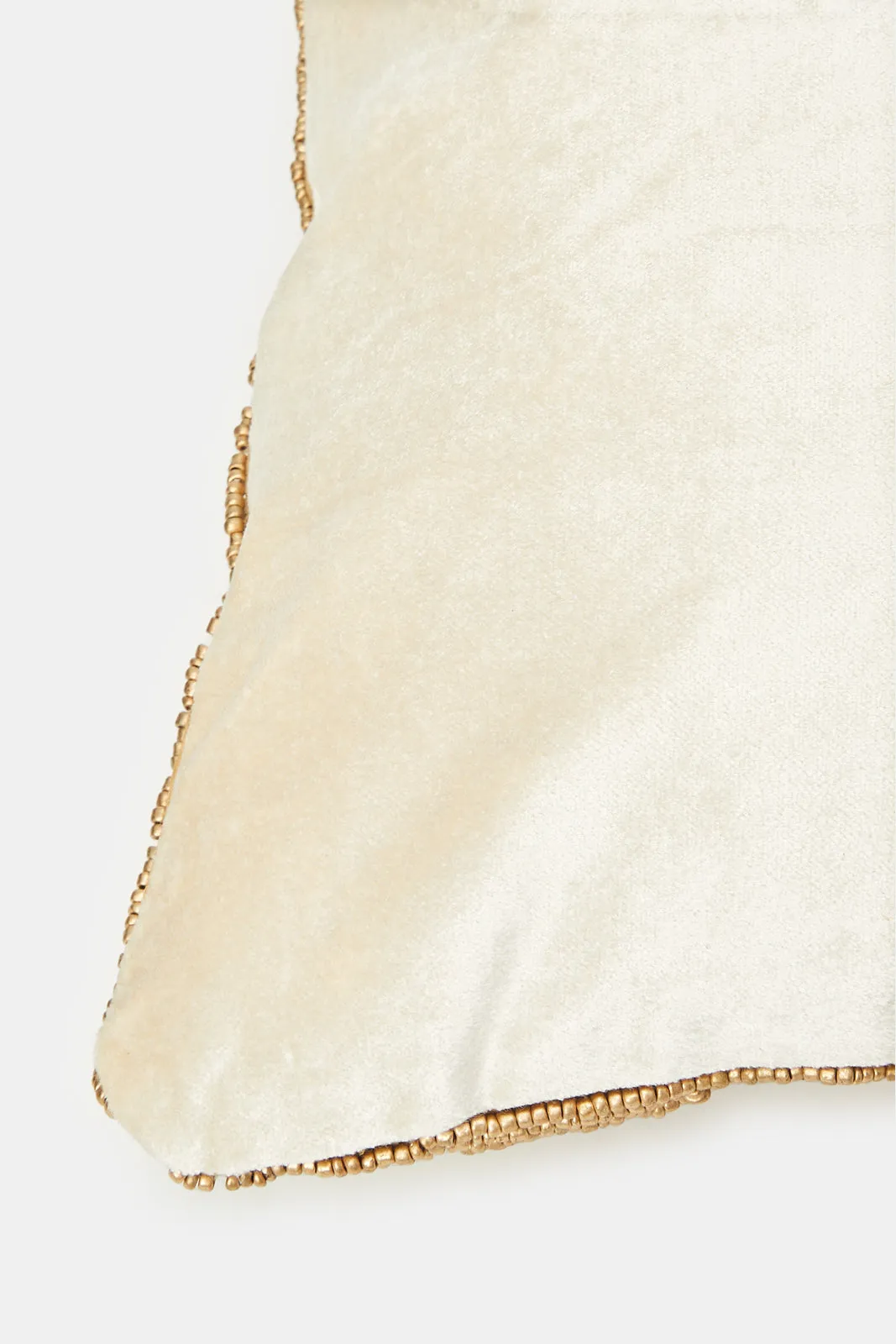 Gold Abstract Beadwork Cushion sold by Redtag product image thumbnail 3