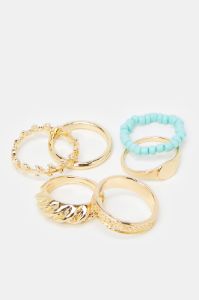 Women Assorted Ring Set (6x Piece) sold by Redtag