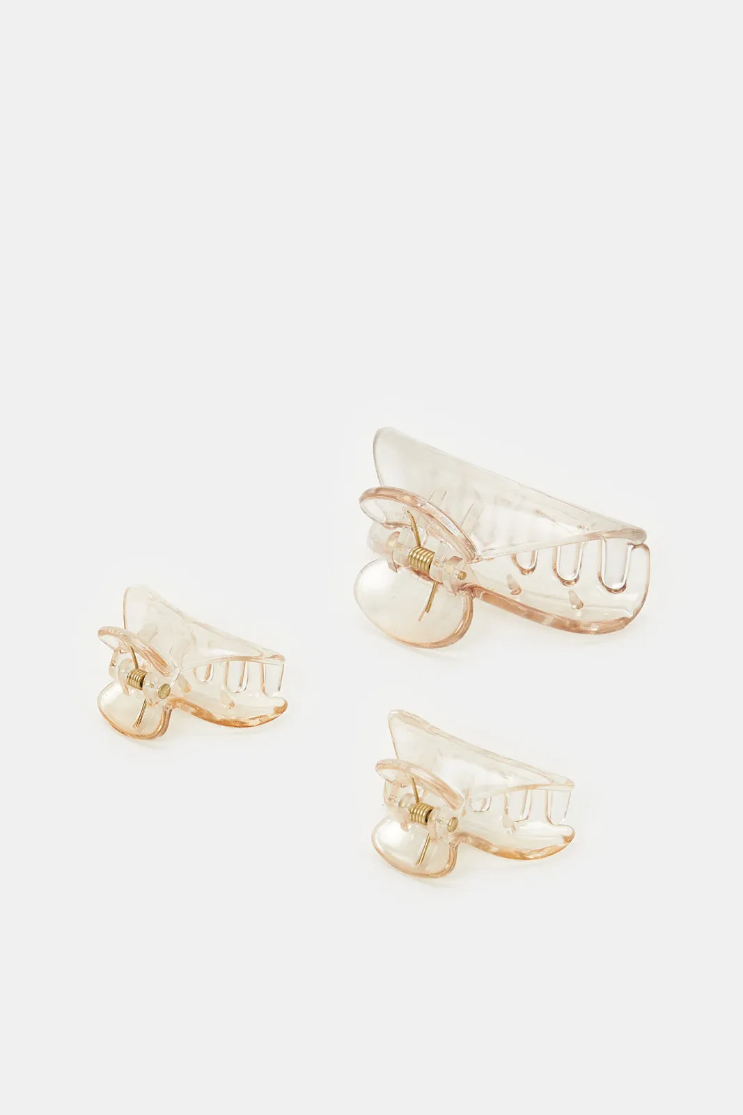 Women Brown Hair Clip Set (Pack of 3) sold by Redtag product image thumbnail 2