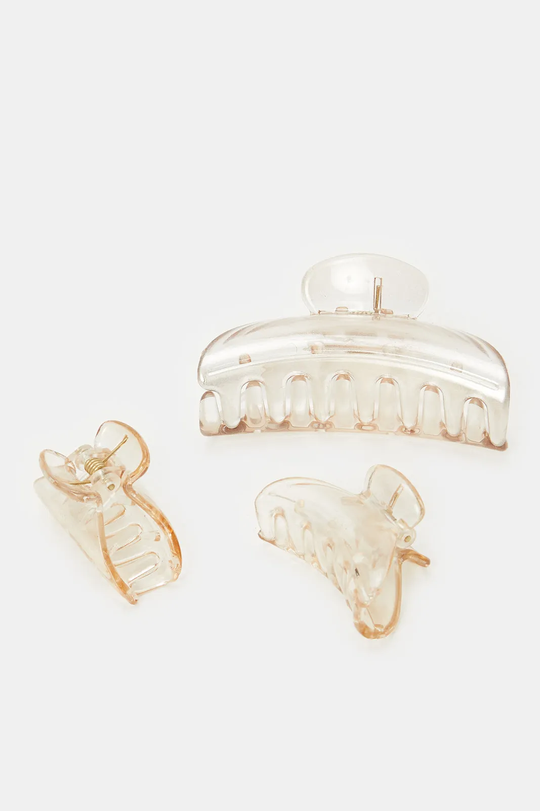 Women Brown Hair Clip Set (Pack of 3) sold by Redtag product image thumbnail 3