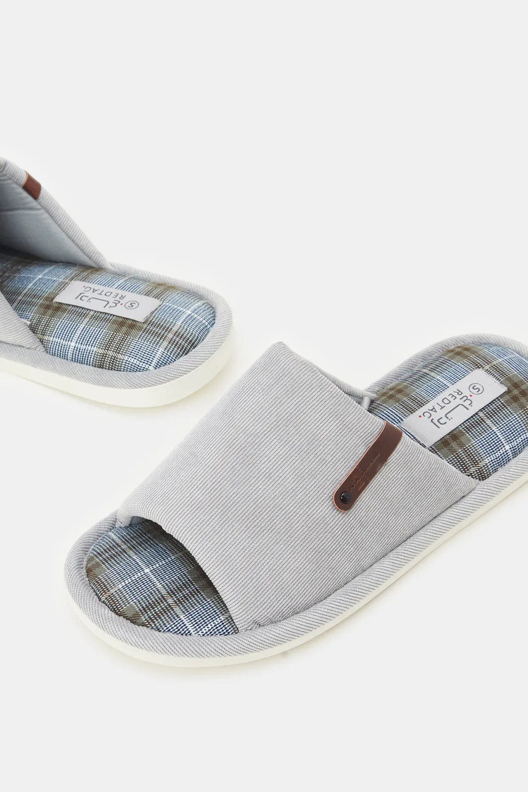 Men Grey Open Toe Slipper sold by Redtag product image thumbnail 3