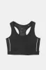 Women Black Sports Bra With Reflector sold by Redtag