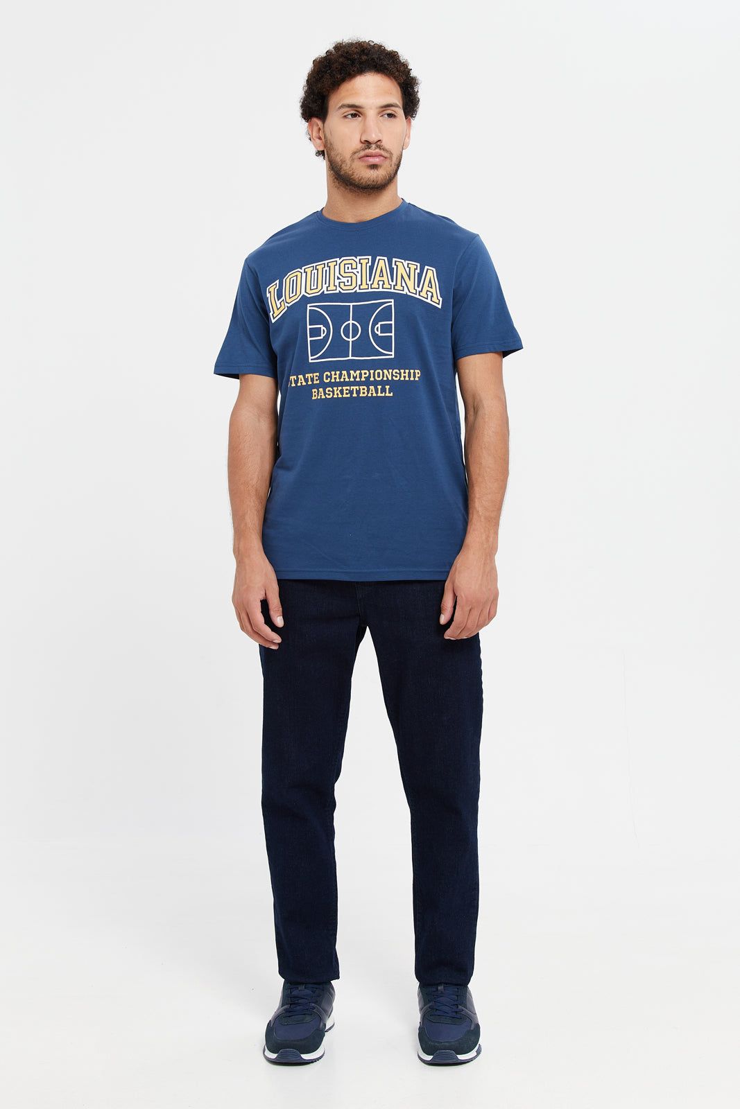 Men Blue Graphic T-Shirt sold by Redtag product image thumbnail 2