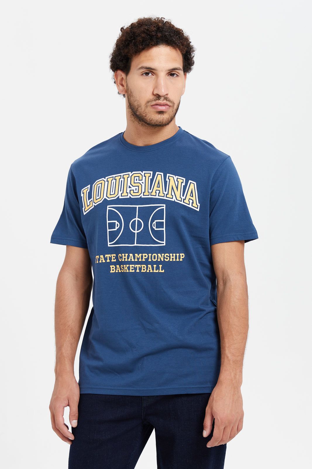 Men Blue Graphic T-Shirt sold by Redtag