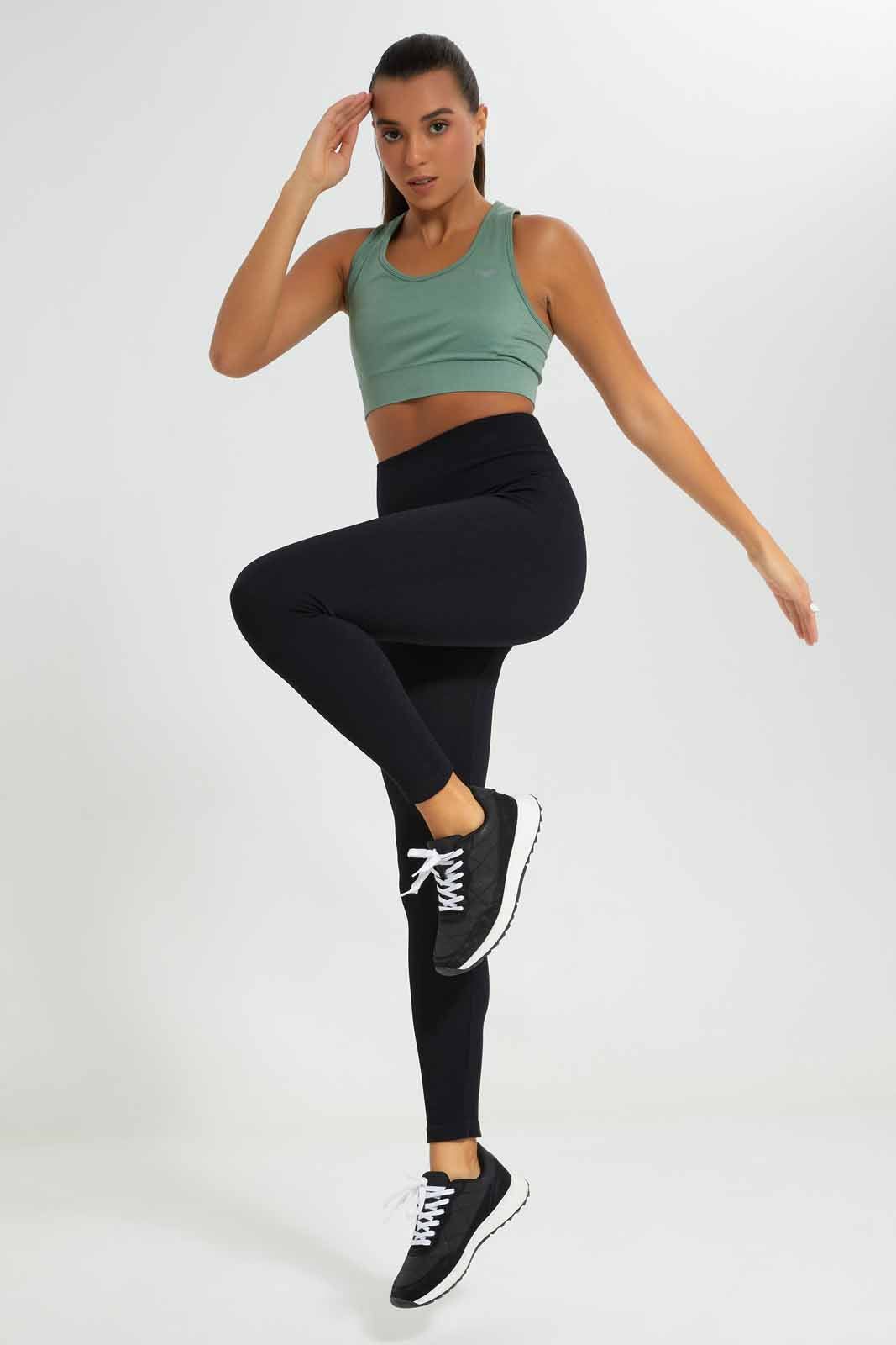 Olive Sport Bra For Women sold by Redtag product image thumbnail 2