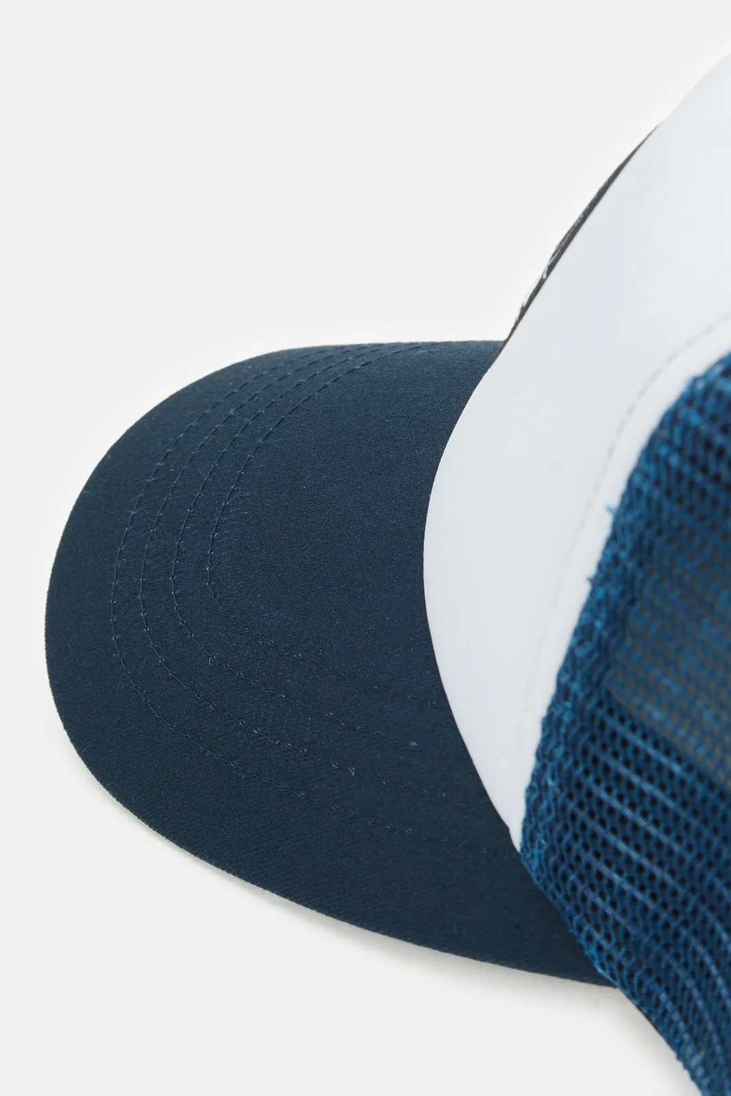 Men White And Navy Cap sold by Redtag product image thumbnail 4