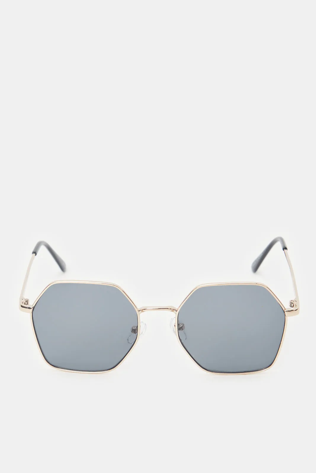 Men Black Hexagonal Sunglasses sold by Redtag