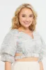 Woman Blue Print Blouse sold by Redtag