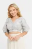 Woman Blue Print Blouse sold by Redtag