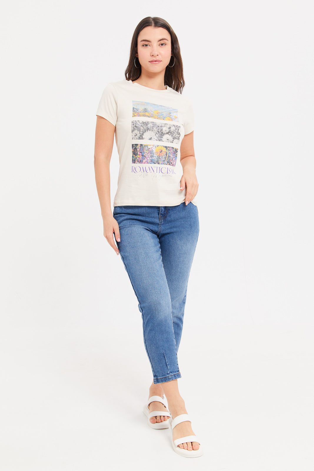 Women Blue High Rise Mom Fit Jeans sold by Redtag product image thumbnail 2